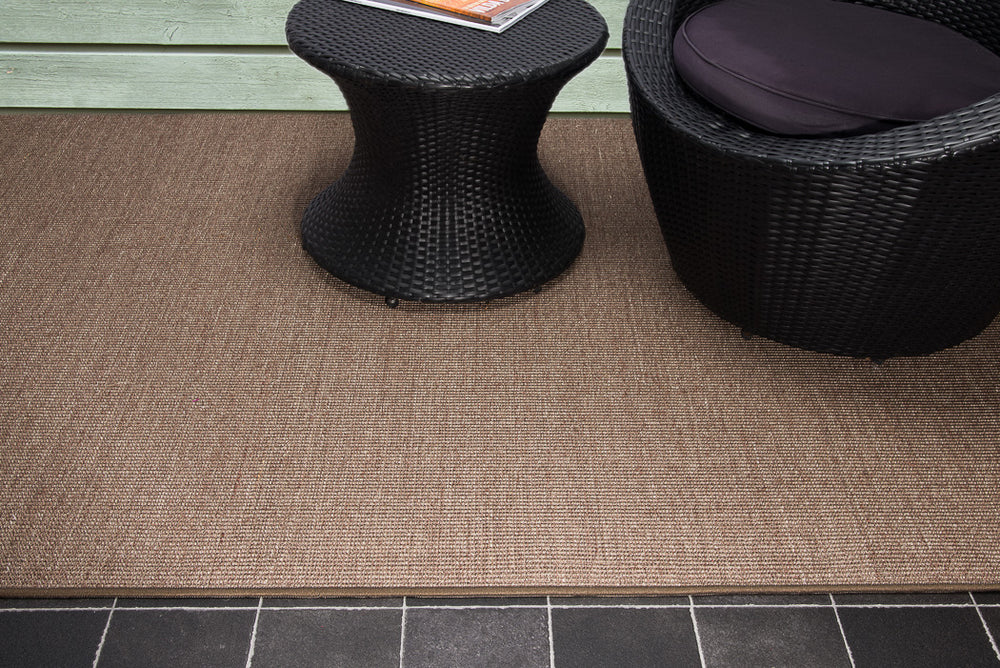 Sisal top Bouclé Kaffee