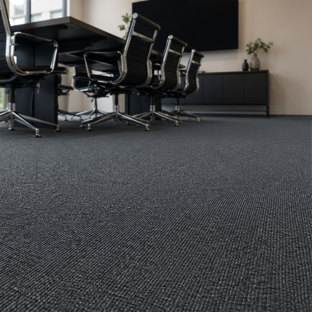 Maßgefertigter Büroteppich – Coburn Steel Blue – Ruugs